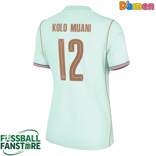 Frankreich Randal Kolo Muani #12 Replik Auswärtstrikot Damen WM 2026 Kurzarm